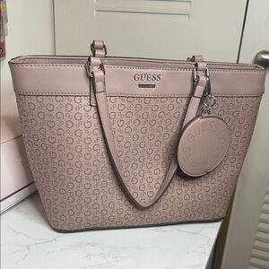GUESS Pink Logo Tote